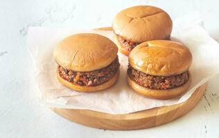 Sloppy Joe - amerikanisches Sandwich foto