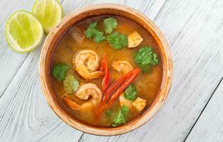 Tom Yum Suppe foto