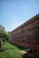 architektonisch Einzelheiten von lal qila - - rot Fort gelegen im alt Delhi, Indien, Aussicht Innerhalb Delhi rot Fort das berühmt indisch Sehenswürdigkeiten foto