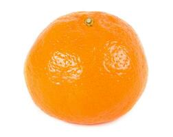 Mandarin auf Weiß foto