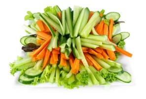 Gemüse auf Weiß foto