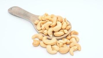 köstlich Cashew Nüsse isoliert. gesund, organisch Snack mit nussig, Konzept zum Design foto