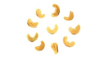 köstlich Cashew Nüsse isoliert. gesund, organisch Snack mit nussig, Konzept zum Design foto