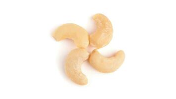 köstlich Cashew Nüsse isoliert. gesund, organisch Snack mit nussig, Konzept zum Design foto