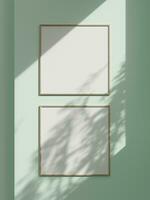 Innere Poster Rahmen Attrappe, Lehrmodell, Simulation mit Blatt Schatten foto