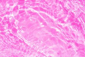 lila Wasser Wellen auf das Oberfläche Wellen verwischen. defokussieren verschwommen transparent Rosa farbig klar Ruhe Wasser Oberfläche Textur mit Spritzen und Blasen. Wasser Wellen mit leuchtenden Muster Textur Hintergrund. foto