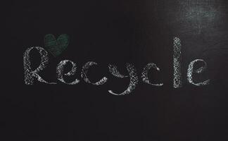 Müllrecycling-Konzept foto