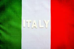 Italienisch Flagge Hintergrund foto