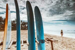 perfekt Ort zum Surfen Tag foto