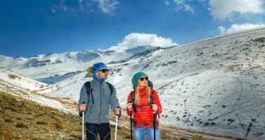 Winter Ferien im das Berge foto