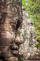 Gesichter von uralt Bajon Tempel beim Angkor Was, siem ernten, Kambodscha foto