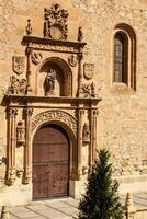 die Architektur von das alt Stadt von Salamanca. UNESCO Welt Erbe. Spanien foto