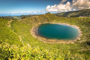 schön See von sete Cidades, Azoren, Portugal Europa foto