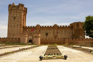 Schloss von das mota im Medina del Campo, Valladolid, Spanien foto