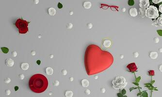 Liebe und Valentinstag Tag Besondere Banner und Hintergrund Grafik foto