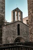 historisch die Architektur im Barcelona Stadtbild Foto. schön städtisch Landschaft Fotografie. foto