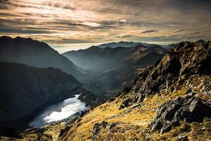 Berg Landschaft im tatra Berg National Park, Zakopane, Polen. foto