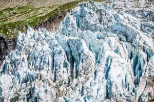 Argentiere-Gletscher in Chamonix-Alpen, Mont-Blanc-Massiv, Frankreich. foto