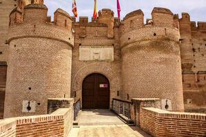 Schloss von das mota im Medina del Campo, Valladolid, Spanien foto