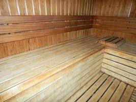 Stellen Sie das Dampfbad in die Sauna, das Bad foto