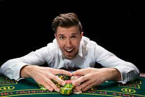 glücklich Spieler online Poker foto