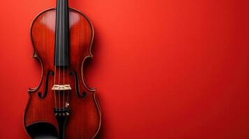 ai generiert Violine Konzert Werbung Hintergrund mit Kopieren Raum foto