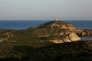 Foto mit schön Landschaft von das Insel von Sardinien, Italien