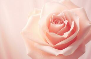 ai generiert ein schön Rosa Rose mit ein groß Center foto