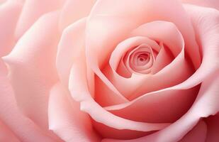 ai generiert ein schließen oben Foto von ein Rosa Rose