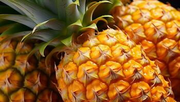 ai generiert Frische und Süße von reif Ananas, ein tropisch Obst Freude generiert durch ai foto