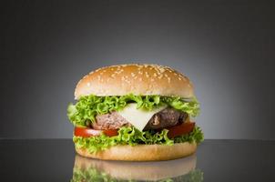 leckeres Hamburger-Essen foto