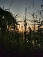 schön Schuss von das Meer beim Sonnenuntergang foto