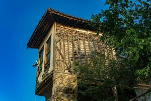 baufällig Haus im historisch Kreis zu Sein renoviert foto