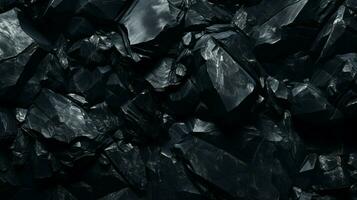 ai generiert Obsidian Stein Hintergrund foto
