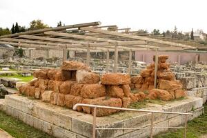 das uralt Friedhof und archäologisch Seite? ˅ von Kerameikos im Athen, Griechenland foto