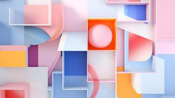 ai generiert Pastell- Collage von modern Kunst Elemente Hintergrund foto