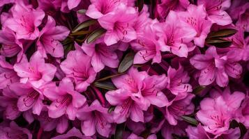 ai generiert Rhododendron Blumen- Hintergrund foto