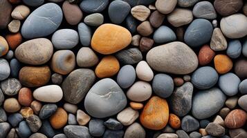 ai generiert Fluss Felsen Stein Hintergrund foto