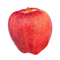 rot Apfel isolieren auf ein Weiß Hintergrund. gesund Lebensmittel. Früchte, Vitamine. foto