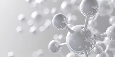 ai generiert generativ ai, abstrakt molekular Form, Single Amino Acid Molekül. Chemie Medizin Bildung foto