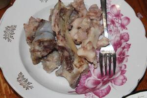 Schweinefleisch geliert Fleisch mit Knoblauch foto