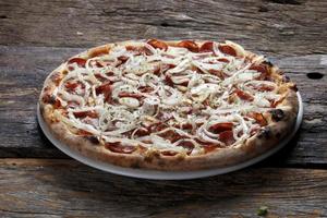 Pizza Peperoni italienisches Essen foto