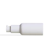 kosmetisch Flasche Weiß Farbe und realistisch Textur mit Pumpe Reinigungsmittel Flasche 3d Illustration foto