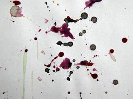 Aquarellillustrationen gezeichnete Farben auf weißem Papierhintergrund foto