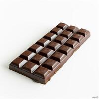 ai generiert Schokolade Bar isoliert Weiß foto