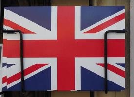 Flagge des Vereinigten Königreichs Großbritannien aka Union Jack Postkarte foto