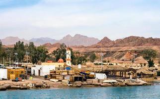 Ägypten, 2021 - Dorf-Slumhafen am Roten Meer foto