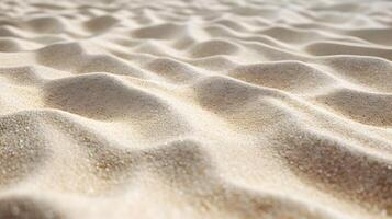 ai generiert Nahansicht Foto von Strand Sand unter das Wasser Hintergrund. Sand Textur. hoch Qualität. ai generativ