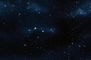 ai generiert nahtlos Textur und Vollbild Hintergrund von sternenklar Nacht Himmel, neural Netzwerk generiert Bild foto