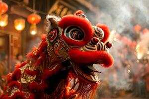 ai generiert Chinesisch Drachen wie ein Charakter zum Chinesisch Neu Jahr Festival. ai generativ foto